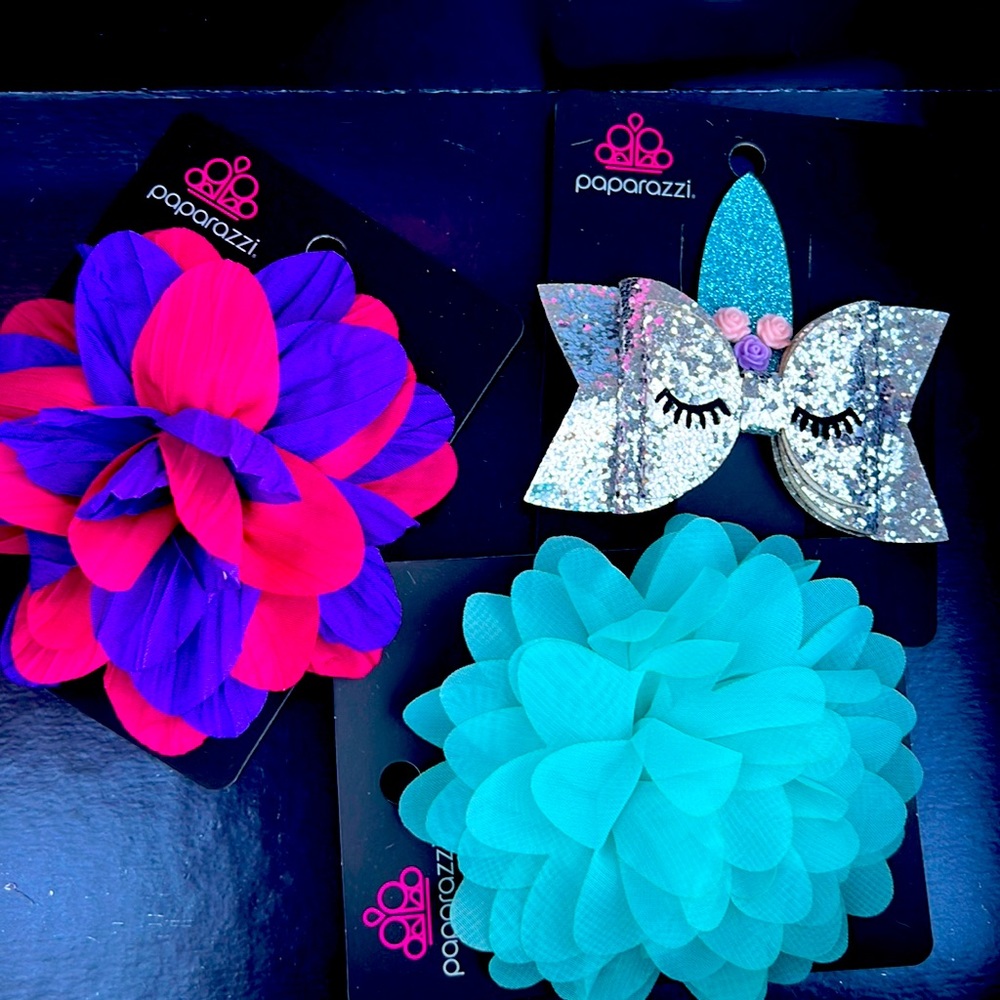 3 pack paparazzi kids bows